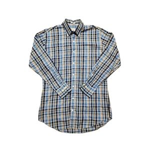 Men's multicolor long sleeve plaid button-up shirt Peter Millar Medium